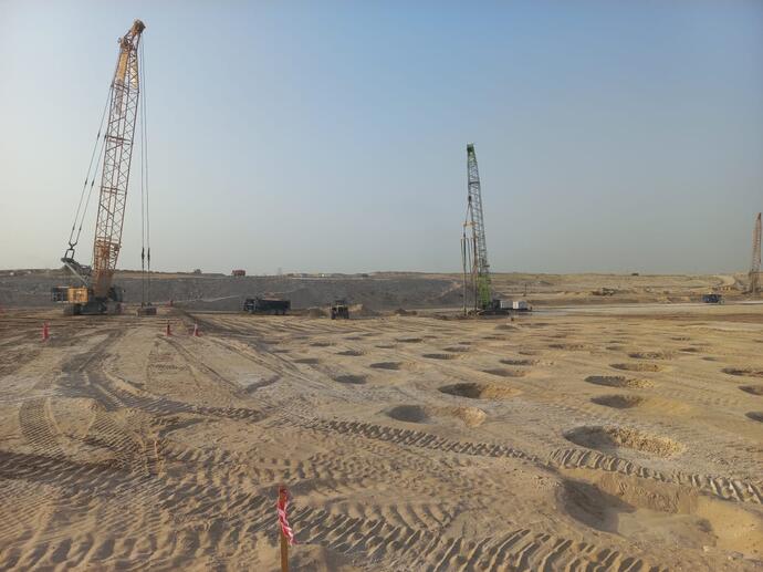 dynamic compaction, rapid impact compaction and vibro compaction
