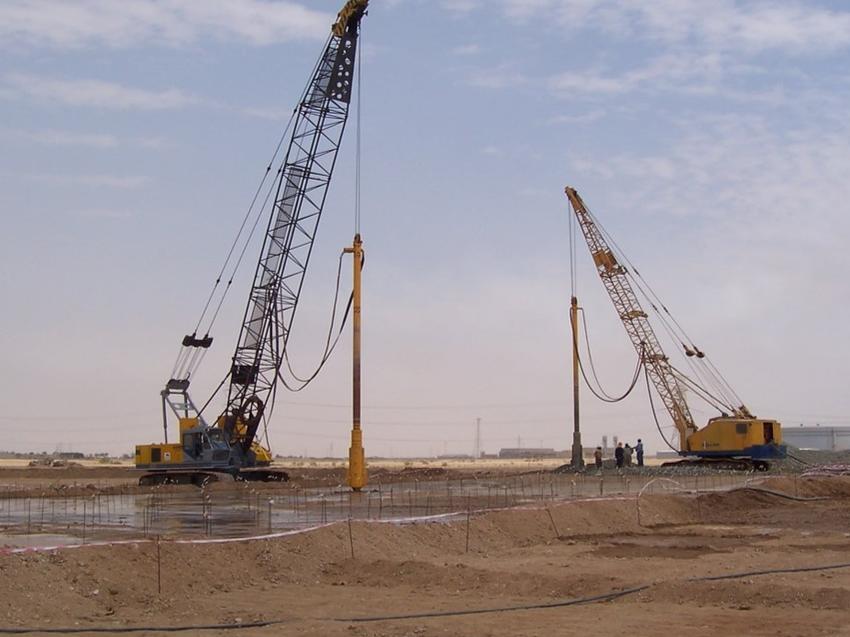 installing bored piles and stone columns